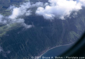 sea cliff on Molokai