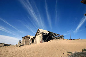 Run-down buildings